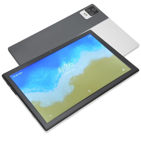 HURRISE Tablet PC 10,1-tums Android 11-surfplatta, 4G-nätverk, processor med 8 kärnor, Tablet Computing Silver EU-kontakt