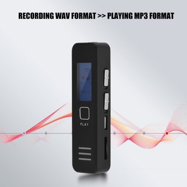 32 GB TF-kort röstinspelare 20 timmar 192 kbps inspelning av MP3-fil uppspelning