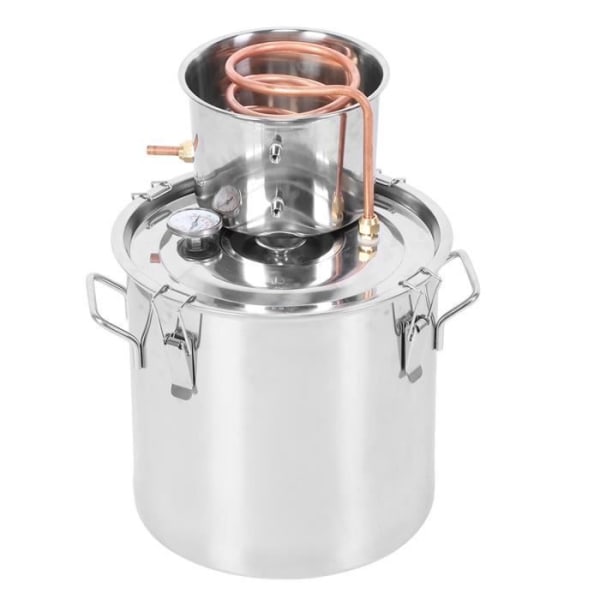 HURRISE Distiller Små hushållsvinfat Destillerat vatten Produktionsutrustning Pure Dew Machine (20L)
