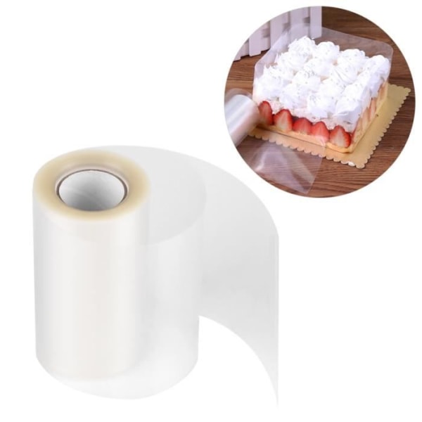Klart skumgummiband för inslagning av tårtkrage (10m x 10cm) M
