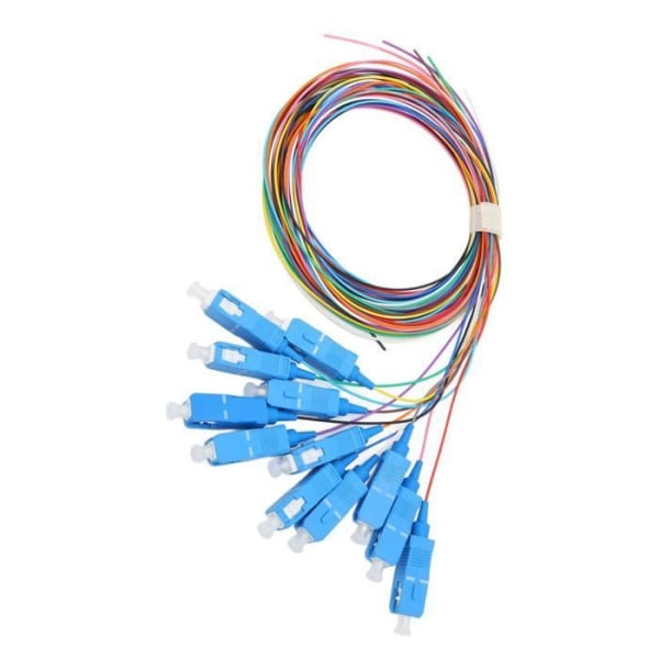 HURRISE Fiber Pigtail-kabel 12st fiberoptisk kabel 12-tråds keramisk hylsa Patch-sladd