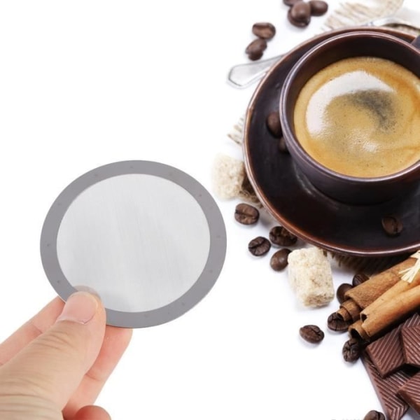 Kaffefilter, byte av nätfilter i rostfritt stål, utbytesskärm för fransk press