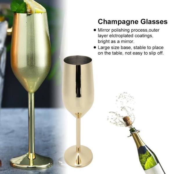 CEN Verrine mise 220ML Champagneglas Bar bankett drickskoppar (guld)