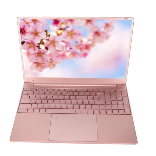 Tbest Laptop 15 Rosa Laptop 15,6 tums IPS-skärm CPU Quad Core 16GB RAM 512GB ROM-enhet