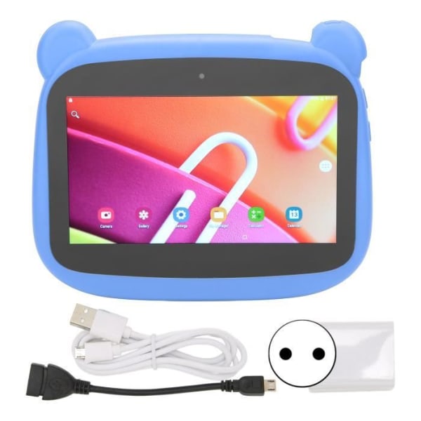 HURRISE Baby Tablet Kids Tablet 7 tum 5G Dual Band WIFI 2GB 32 Touch Computing EU Blue Plug