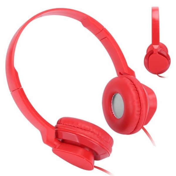 Tbest stereohörlurar kopplade över örat hörlurar stereoljudheadset med mikrofon Gaming Musikhörlurar