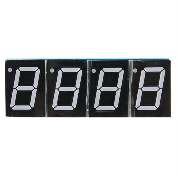 HURRISE elektronisk DIY-klocksats 4-siffrig DIY Digital LED-klocksats Automatisk tidsvisning