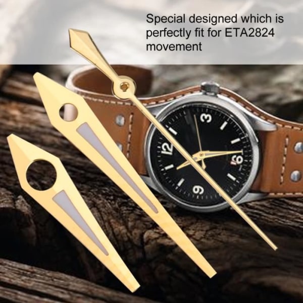 HURRISE Watch Second Hand Hour Minute Vise Second Hand Watch Accessories för ETA2824 Movement (Guld)
