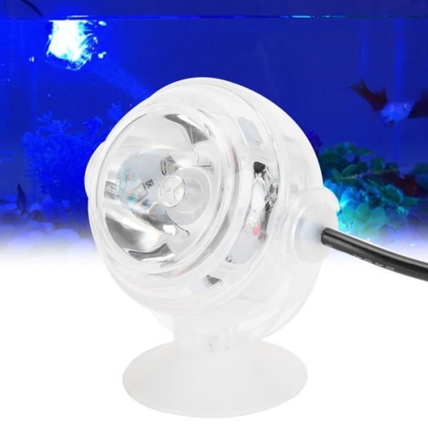 HURRISE Aquarium Lamp Färgglad Gradient Nattprojektor Plast Vattentät dränkbar LED Aquarium Tillbehör för vatten