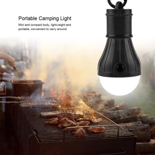 Mini Bärbar 3 LED Tält Lykta Hängande Utomhusfiske Camping Light Lamp( ) trädgårdsfackla Le