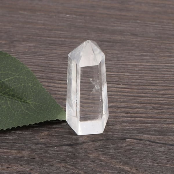HURRISE Polerad Sten Dekor Healing Crystal Wands - Clear Quartz Points Natural Crystal Quartz Crystal