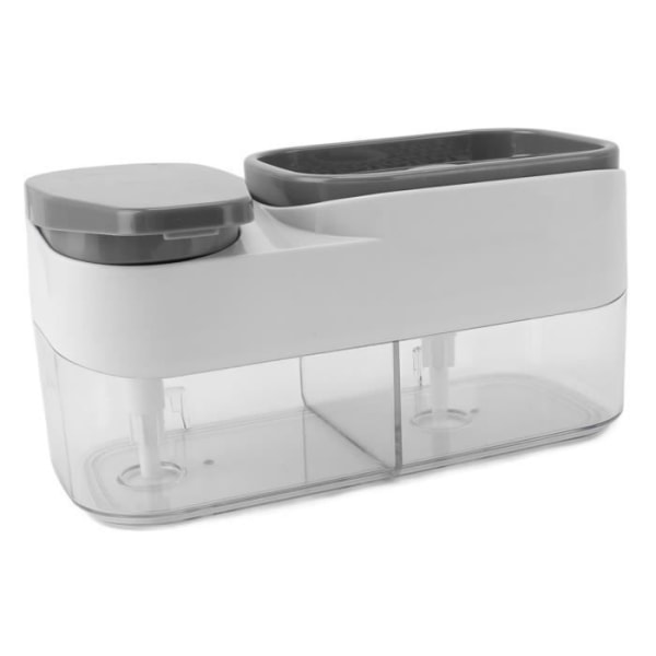 HURRISE 2 i 1 diskmedelsdispenser för diskbänk 2 i 1 tvål dispenser för fixtur diskbänkstvål