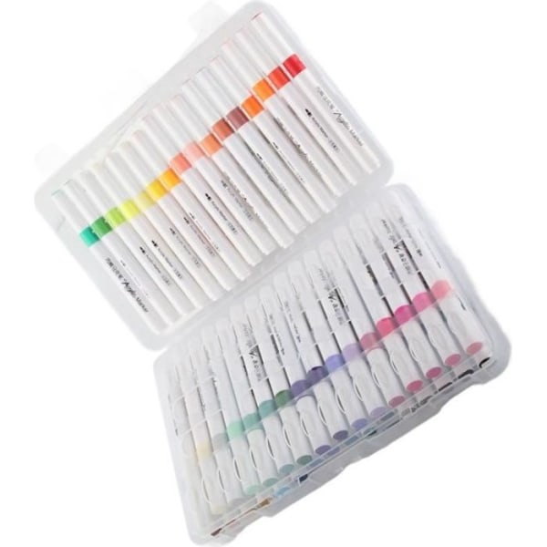 SUC-Akrylfärgpennor Högtäckande akrylfärgsmarkörer, filtspetsmärke Brevpapper 24 48 färger
