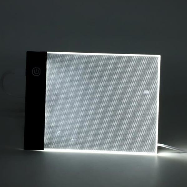 Fdit LED-rittavla A4-TY-H TYPE-C Bärbar skrivritning Tecknad vattentät LED-skrivtavla med svart ram