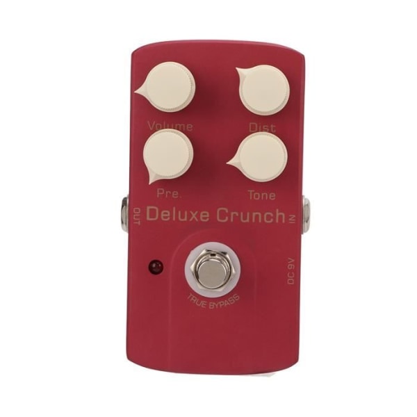 HURRISE Gitarreffektpedal Elgitarreffektpedal Deluxe Crunch Distortion Instrument Tillbehör