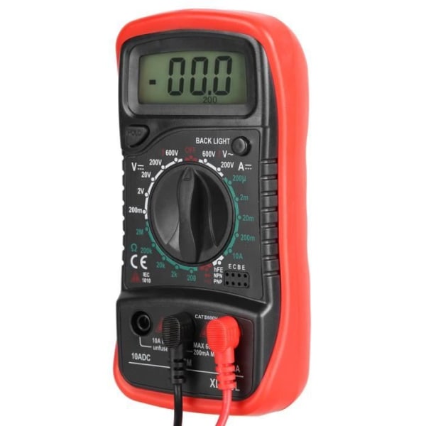 HURRISE Multimeter XL830L Handhållen LCD Digital Multimeter Voltmeter Amperemeter Ohmmeter Strömspänningsmätare