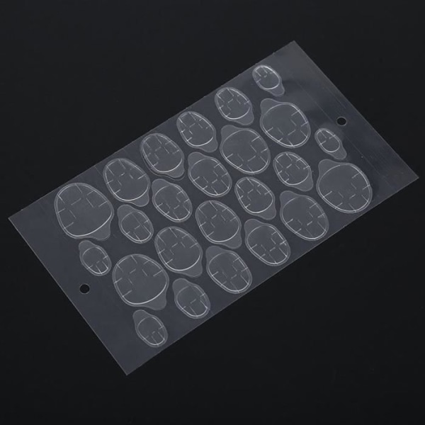 Sonew False Nails Tape Dubbelsidigt självhäftande lim Transparent genomskinlig dekaltejp för konstnaglar