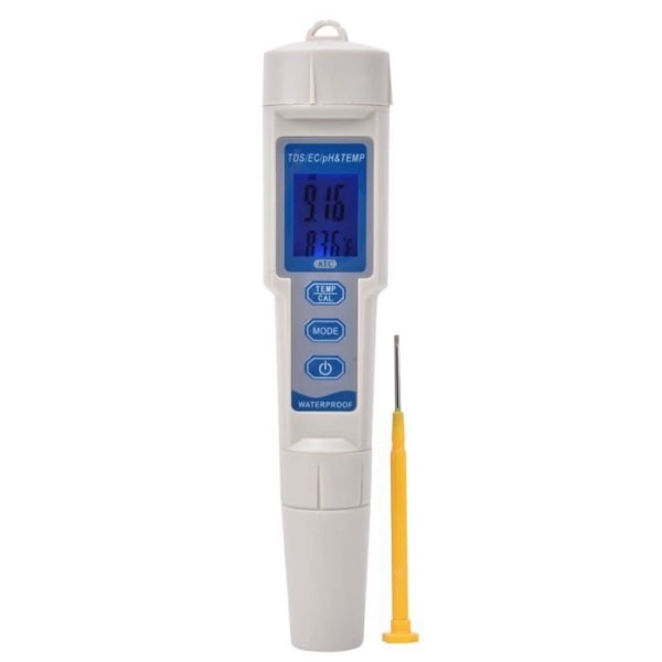 XUY 4 In 1 Tester PH - EC - TDS - Temperatur Digital vattenkvalitetstestare Monitor Meter Pen