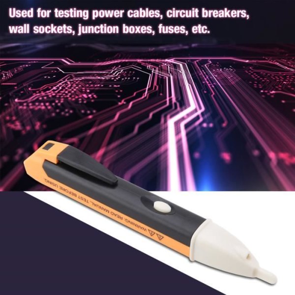 HURRISE Beröringsfri spänningstestpenna 90V-1000V Beröringsfri elektrisk spänningstestare Digital testpenna