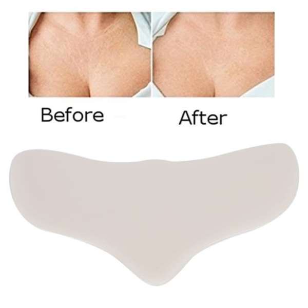 HURRISE Bröstskyddsdyna i silikon Anti-rynk silikonbröstskydd, borttagning av rynkor på bröstet, plåster