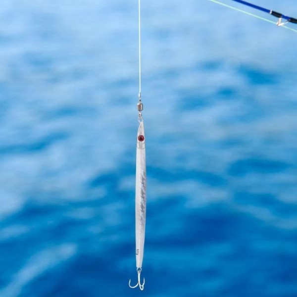 BEL Vertikala blyjiggar Ljusande, långsamt jiggande lockar hårda fiskbeten (silver+ljusremsa)