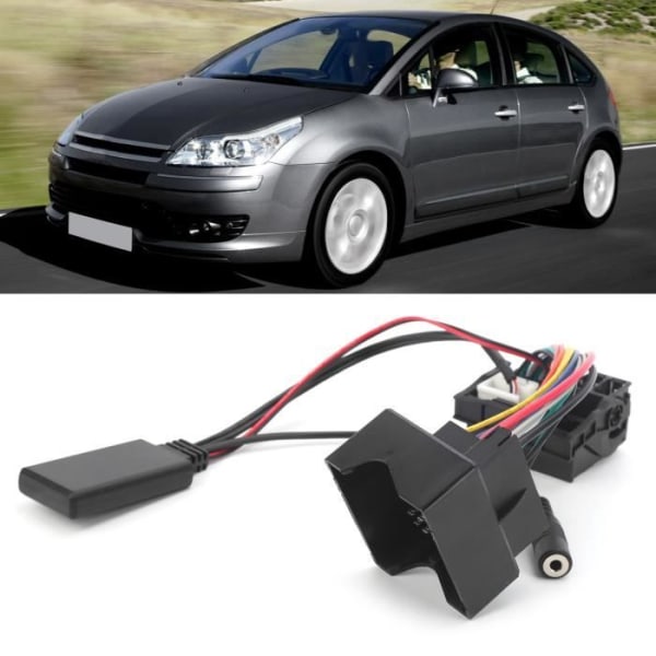 Bil Bluetooth-modul Bluetooth 5.0-kabel AUX-IN Bilstereoadapter Lämplig för Citroen C2/ C3/ C4/ C5/ C6 ZER3