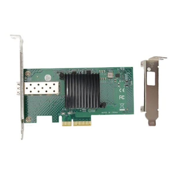HURRISE Gigabit Server Adapter PCIe Nätverkskort, LC Fiber Gigabit Server Adapter, 10000 Mbps, SFP IT Pack