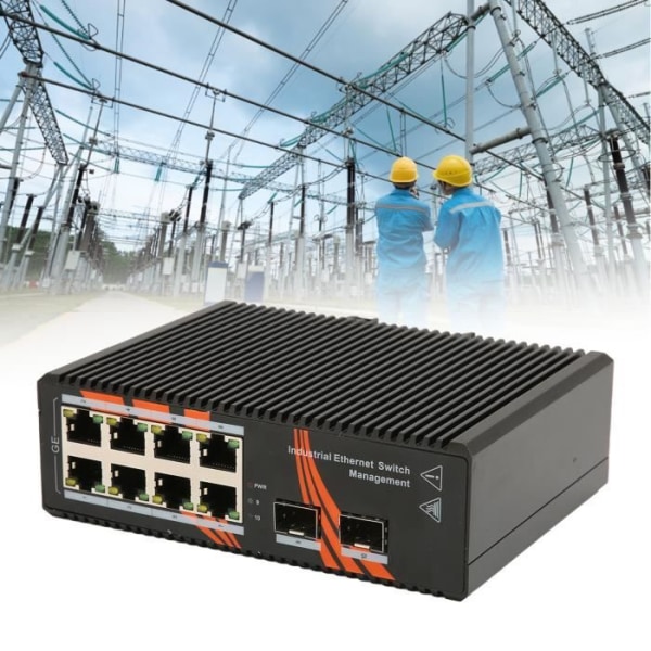HURRISE 8-portars Gigabit Ethernet-switch 8-portars Gigabit Ethernet-switch, stöddatorswitchkort