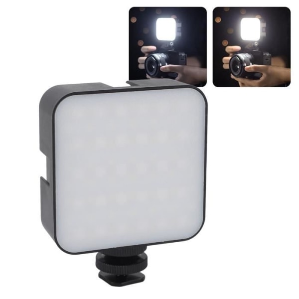 BEL-RGB LED-videoljus Bärbar Kompakt Uppladdningsbar, dimbar panellampa för Vlog