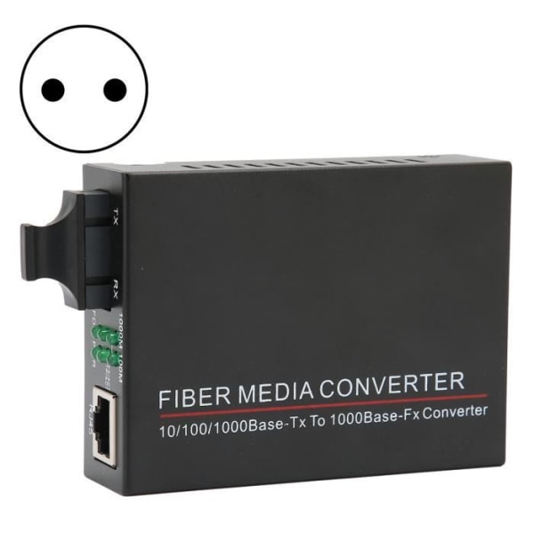 HURRISE Fiber Transceiver Fiber Transceiver TBC-MC3602ED20 20km/SC/1310nm RJ45 Datornätverk EU-kontakt