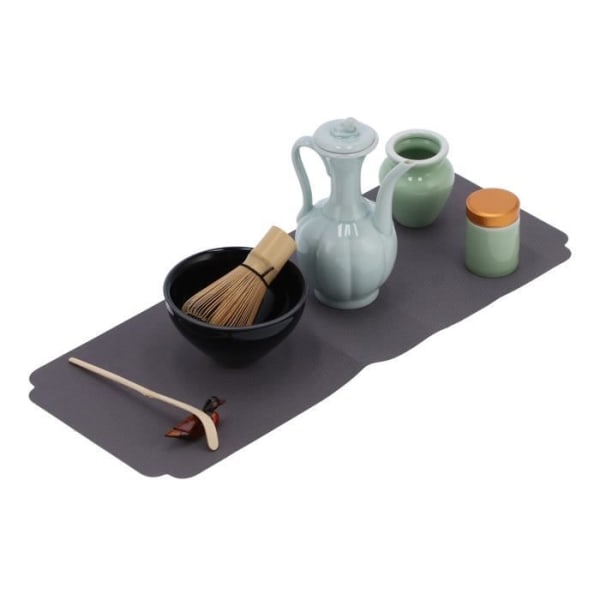 HURRISE Matcha verktygsset med skål, visp, sked, keramikhållare - teceremonikit