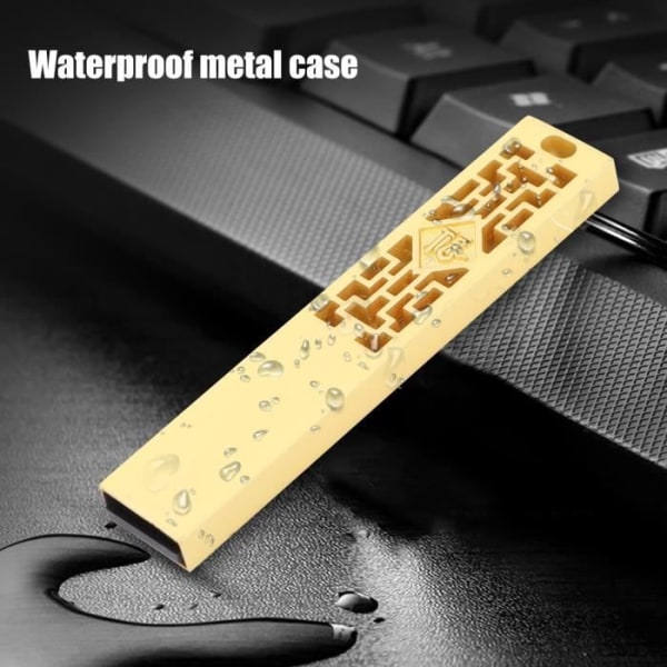 HURRISE Memory Stick USB 2.0 Bärbart Vattentätt Metal Memory Stick för Laptop TV (64GB)