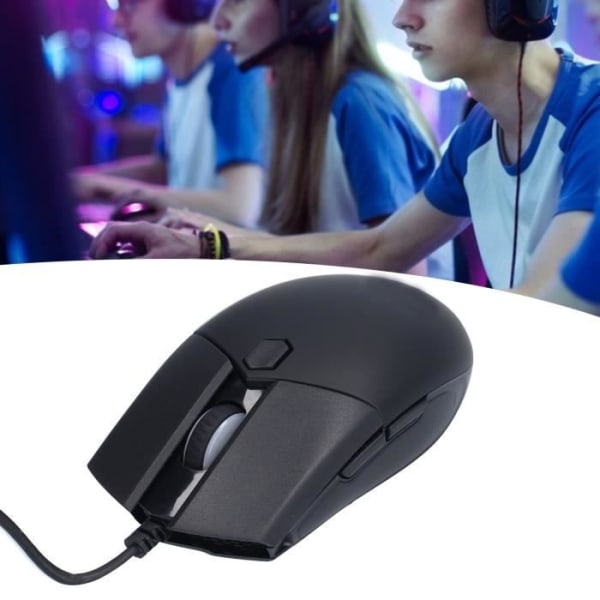 HURRISE Gaming Mouse MAGIC-REFINER Gaming Mouse USB Portabelt andningsljus 6 DPI Justerbar Ergonomisk datormus