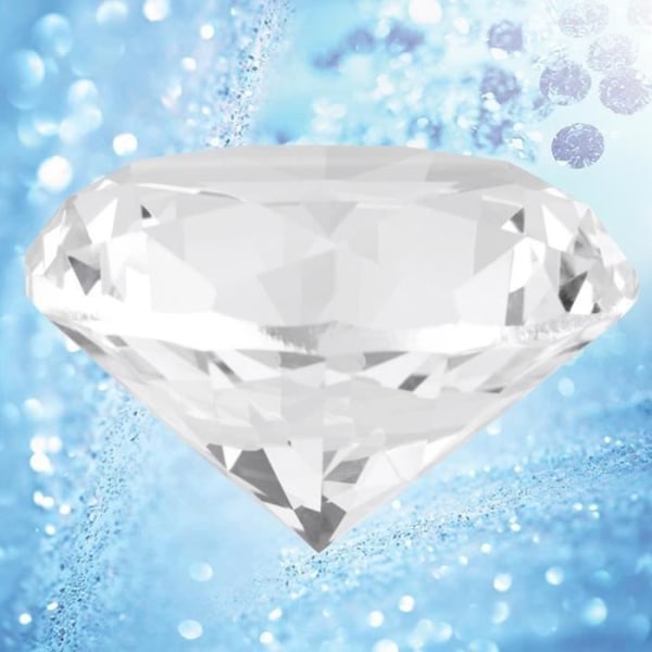 AIZHIYUAN 6*3,8 cm syntetisk diamantsten Stor klar strass konstgjord glas kristall smycken pappersvikt
