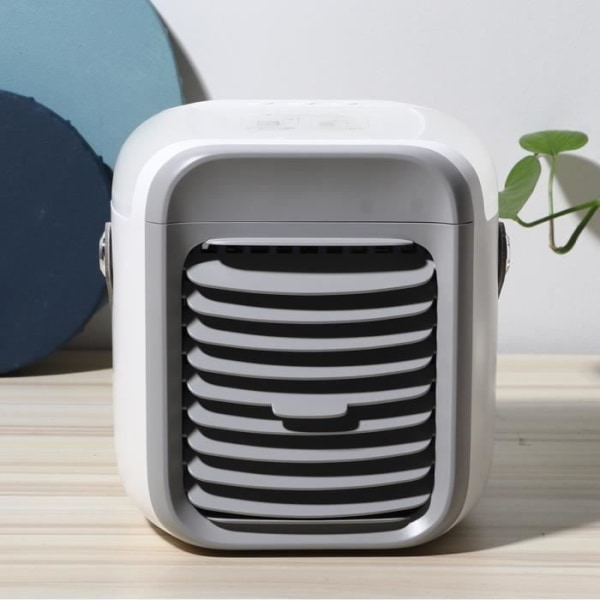 Mini handhållen luftkonditioneringsfläkt Hem Portable Office Air Cooler (Vit)-XIL