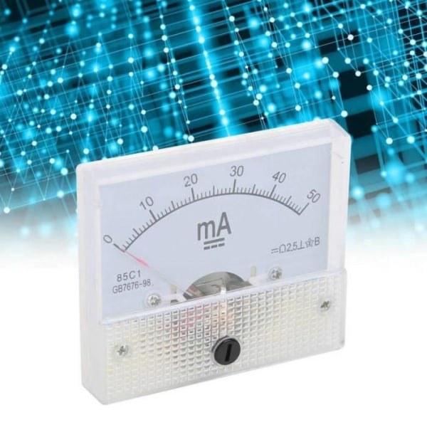 WEI Pointer Amperemeter Pekar Amperemeter DC-ström Panelmätare Högprecisionsmätinstrument 85C1