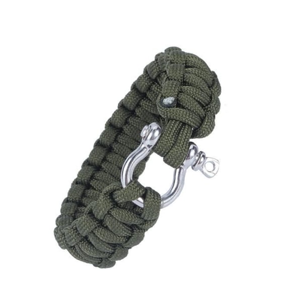 HURRISE Survival Gear Paracord Armband Spännesats i rostfritt stål för Paracord Woven Survival Armband 550