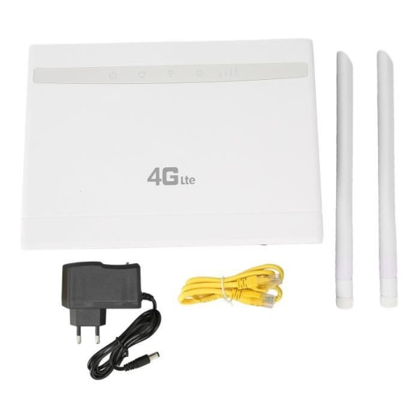 4G CPE WiFi-router 4 antenner 3 trådlösa gränssnitt 300 Mbps med WAN LAN för datorskärmar 100‑240V(EU-kontakt)-BEL