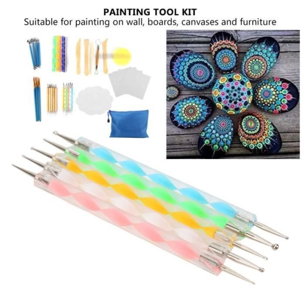 CEN Mandala Painting Craft Dotting Tool Kit (38 delar - Set)