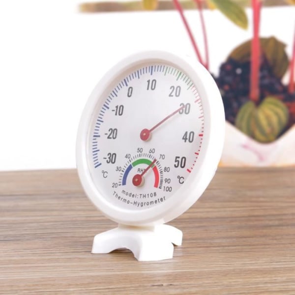 TH-108 Temperaturluftfuktighetsmätare Mini Bärbar klocka Formad 2 i 1 Inomhus Analog Hygrometer Termometer