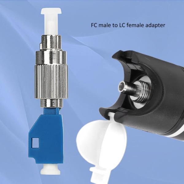 HURRISE optisk fibertestpenna 50 km visuell felsökare med FC till LC-adapter Fibertestpenna