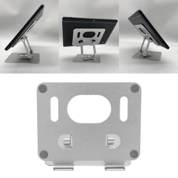 HURRISE Justerbar surfplattahållare Tabletthållare, hopfällbar roterande bordsplattahållare Papperspåfyllning