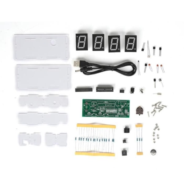 DIY Electronic Clock Kit, C51 SCM Process Light Control LED-skärmkomponenter för företag