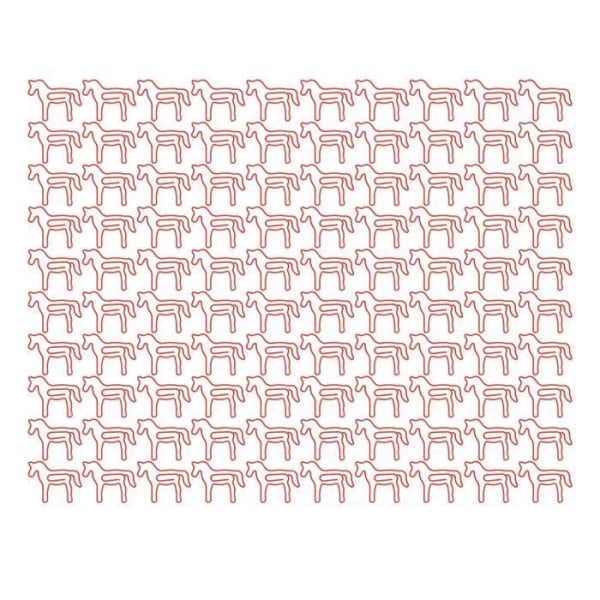 Duokon Cute Paper Clip 100st Animal Paper Clips Halkfritt Anti-korrosion Söt utseende Bärbar bokmärkesklämma för