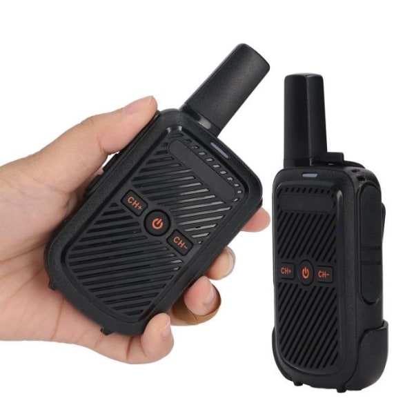 BEL-7696830345744-Liten walkie-talkie Mini portabel walkie-talkie 8W tråd, 400 till 470mhz, Anti-interferens, för gps talkie salonger