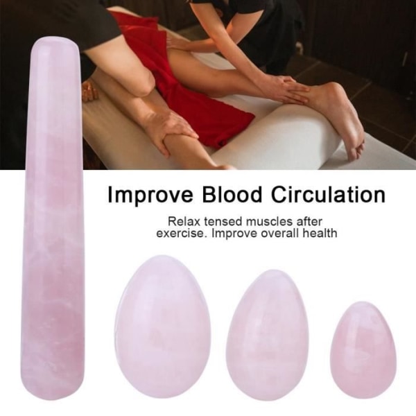 HURRISE Yoni Egg 4 delar Yoni Egg Massage Stick Set för tight Kegel träning för vaginala muskler
