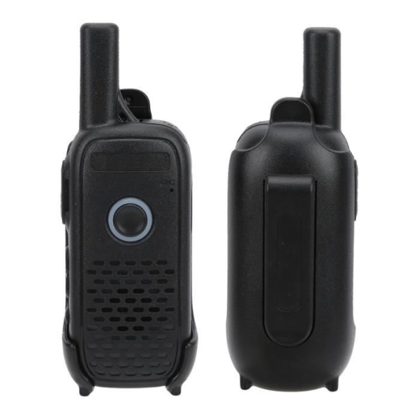 HURRISE Handhållen Transceiver Mini Walkie Talkie UHF PMR FRS Bärbar Radio 2W 400-470MHz med USB-kabel 1200mAh batteri