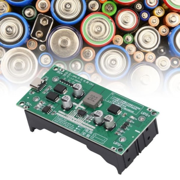 HURRISE batteriladdningsmodul 15W 3A högeffekt UPS batteriförstärkningsladdningsmodul 18650 litiumbatteri