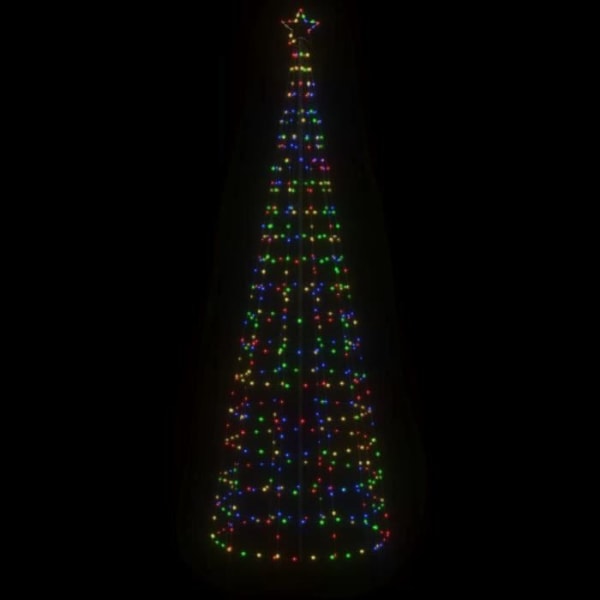 BEL-7416653551203-Ljus julgran med spetsar 570 färgglada lysdioder 300 cm