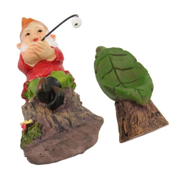 HURRISE Miniature Gardening Gnome Set 2 delar Gardening Gnome Set, miniatyrfigurer Staty Light